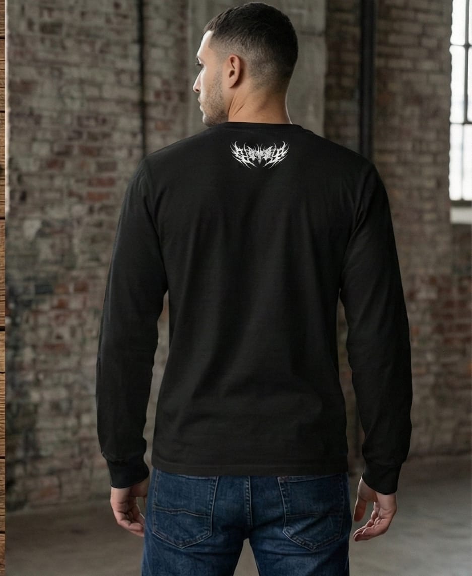 Neo-Tribal Graphic Black T-Shirt