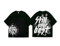 Still Your Best" Graffiti Oversized T-Shirt - Black